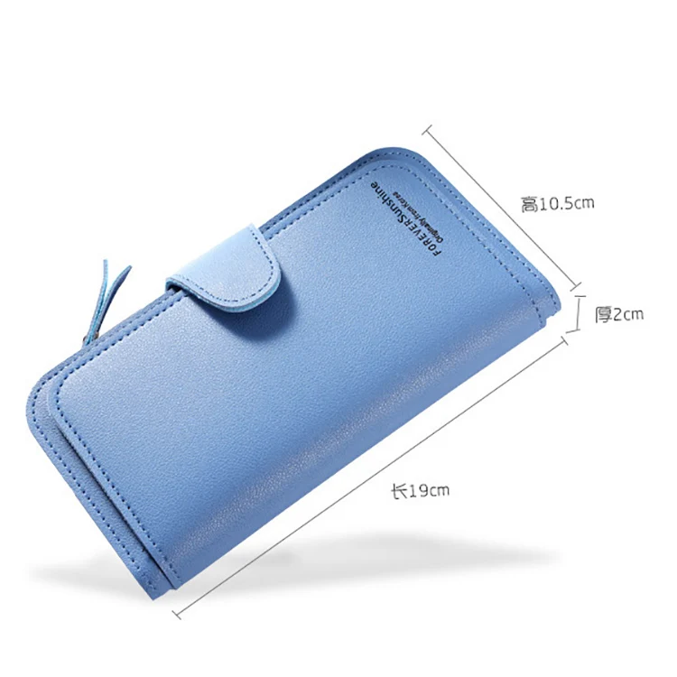 Multiple Slots Women Wallets Long Design Lady PU Leather Clutch Card Holder Ladies Purse