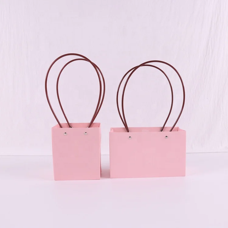 
Wholesale waterproof kraft paper Flower Carry Bag 