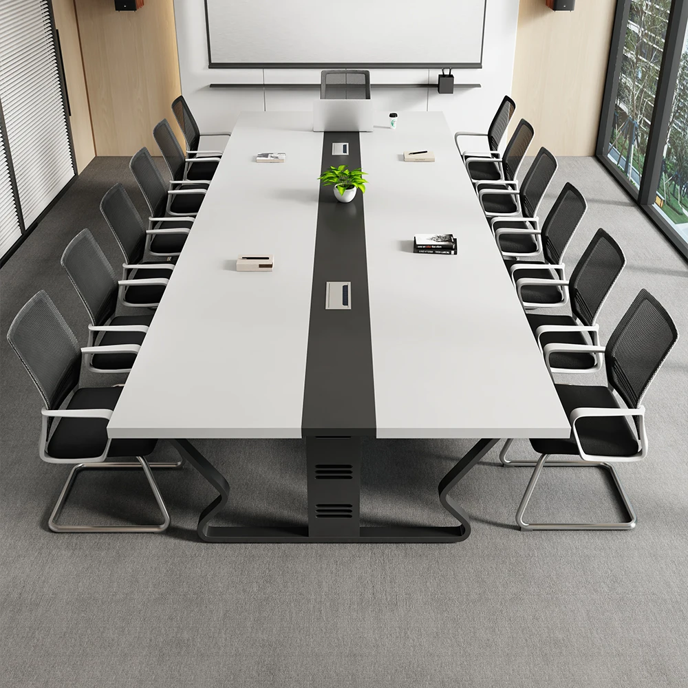 Custom classic Free Sample  10 Seaters 16 Person U Shape Office Furniture Name Plates Conference Table