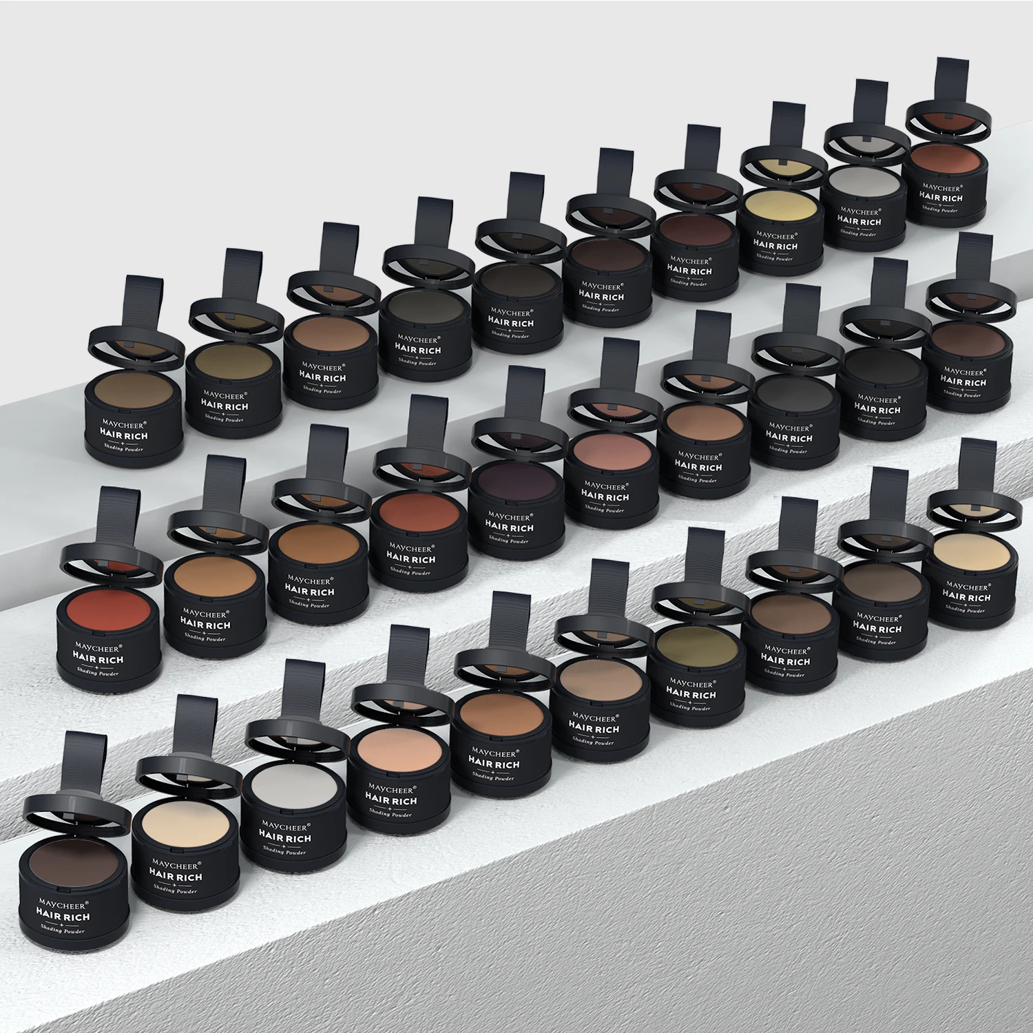 Maycheer Wholesale or OEM Support Logo Customization Hair Line Powder Dyeing Powder Hairline Powder With Puff