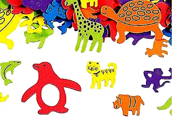 Funny Kids felt stickers self adhesive die cut animal shape for kids for scrapbooking notebook decorative sticker