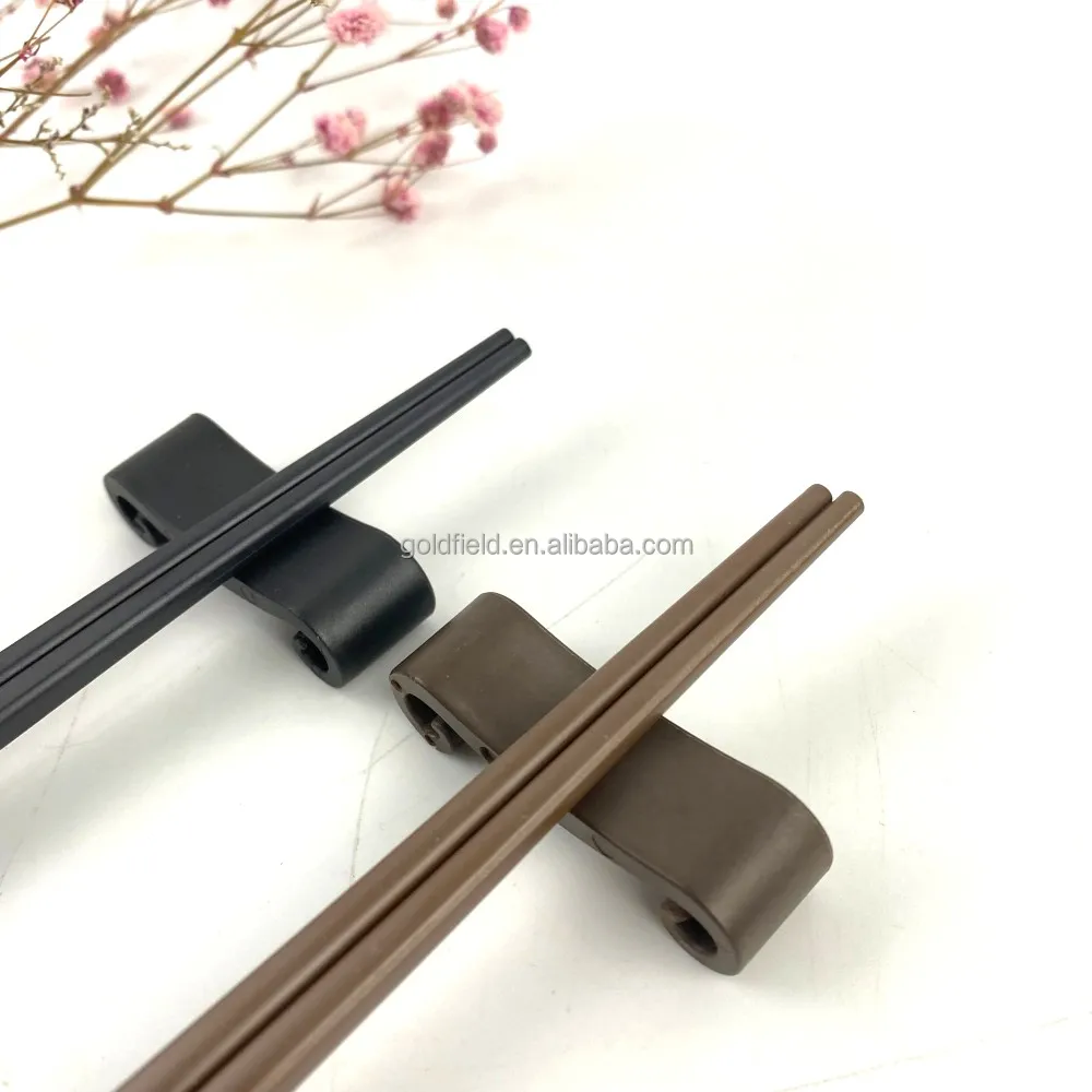 Restaurant Popular Alloy Glass Fiber twist Chopsticks Gift Set With Chopsticks Holder safe for dishwasher  cutlery set