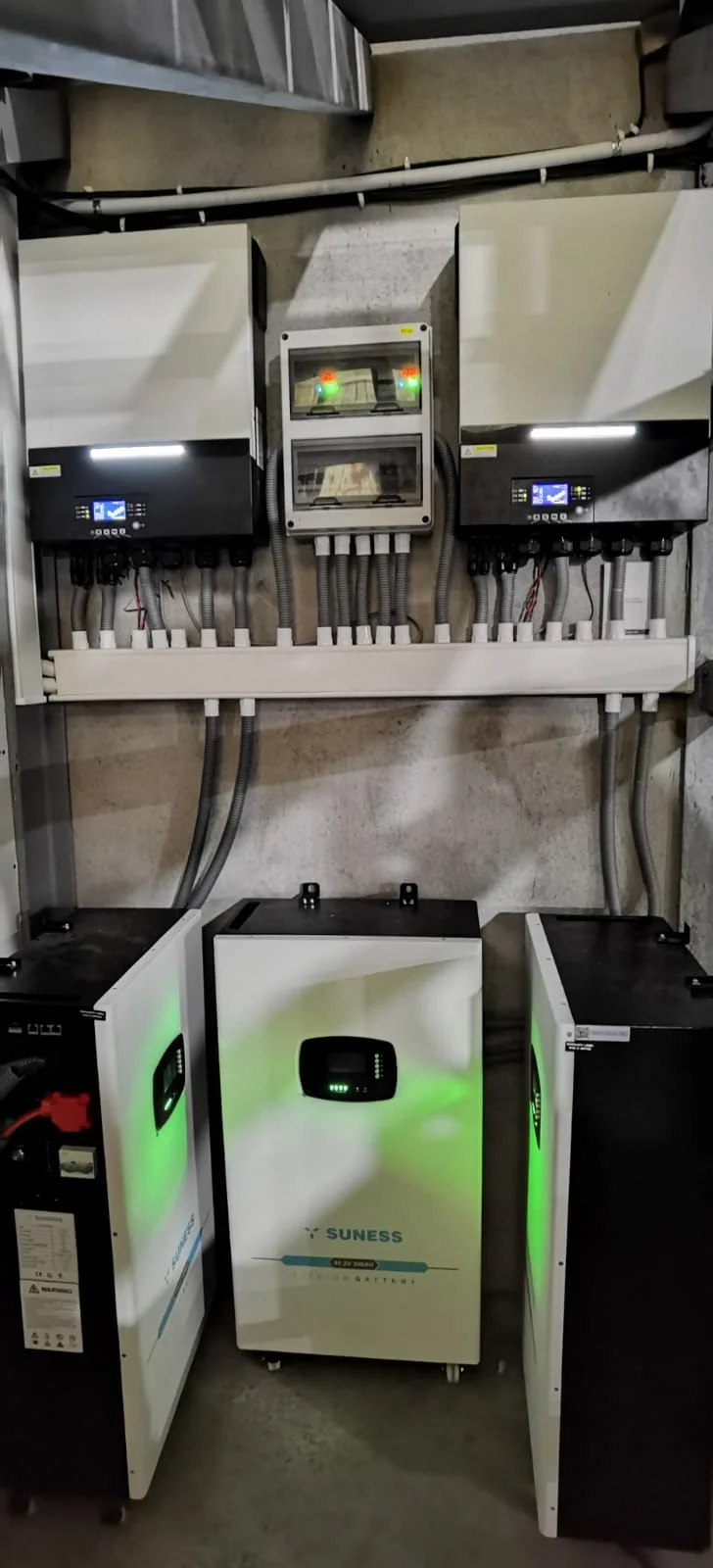 OFF GRID TV Mobile ESS 51.2V Hithium280Ah EVE280K 15KWh Solar Battery System+PACE BMS +Cable+RS232+RS485 DDP to Iraq