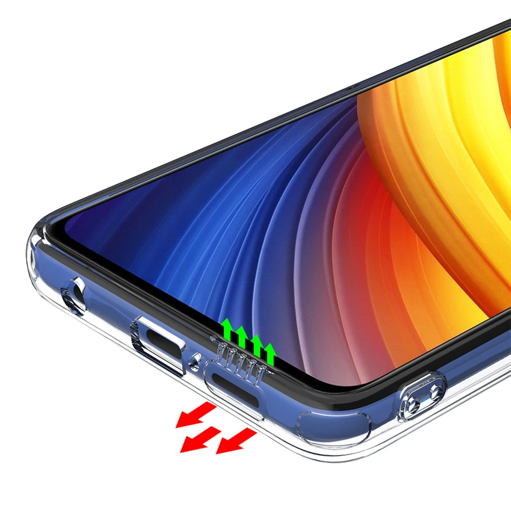  unique luxurious acrylic shockproof protective cell phone case for POCO X3 mobile back