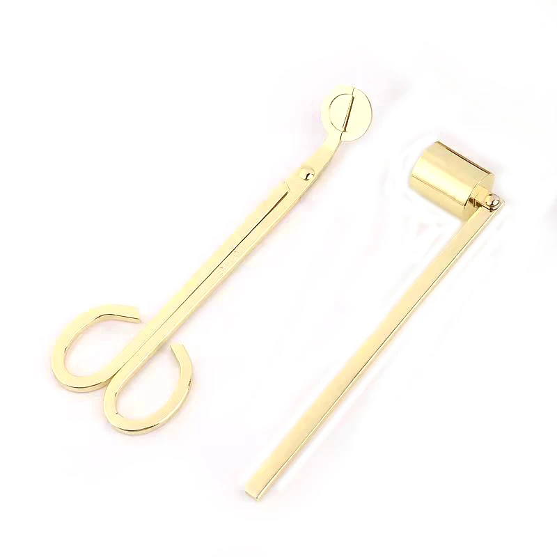 Engraved Stainless Steel Silver Candle Wholesale Bulk Custom Lighter Snuffer Black Candle Tool Wick Trimmer