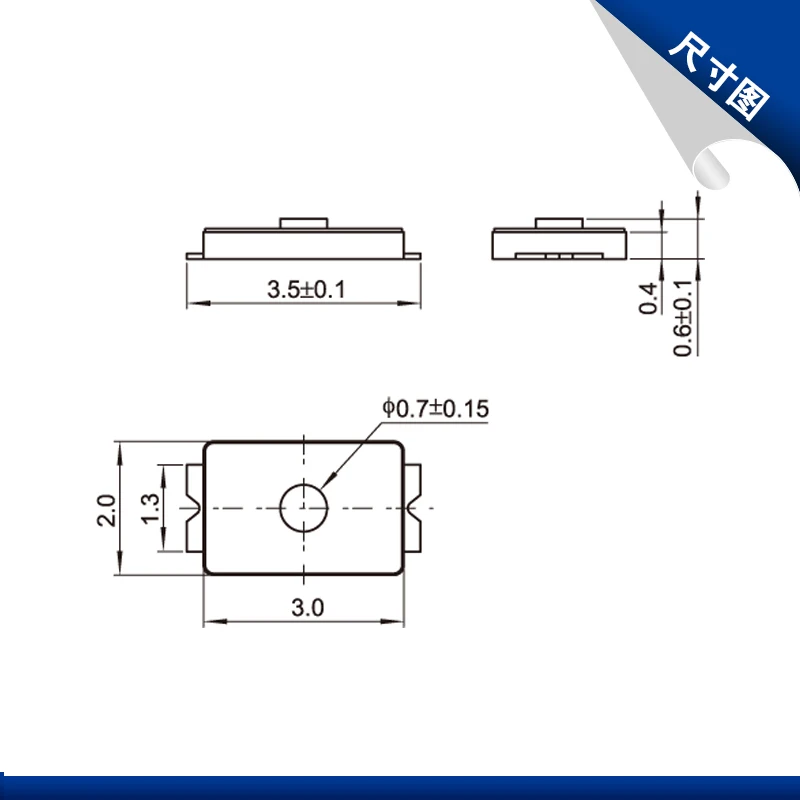 2*3*0.65 Tact Switch DIP Tactile micro Push Button Switch SMD Micro Switch For Electronic Mobile Devices A003