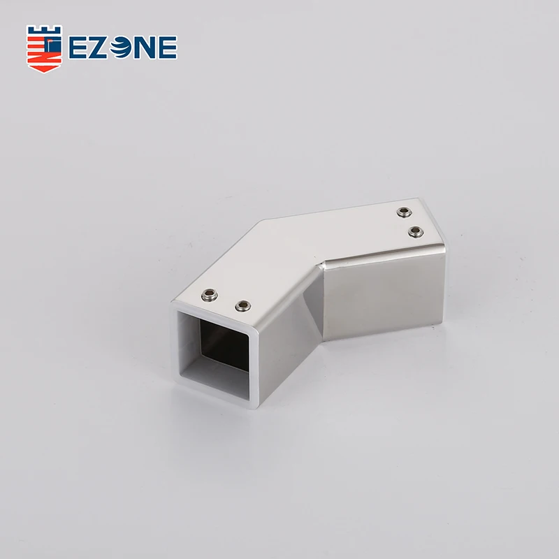 Modern Style Stainless Steel 304 Shower Sliding Glass Door Tube Connector Fitting Durable Bathroom Accessory