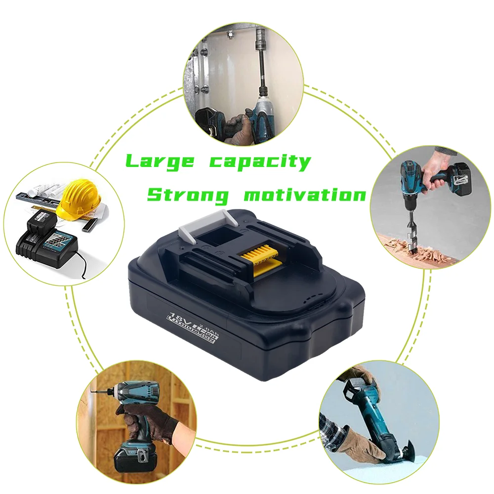 For Makita 18V 3.0AH 2.5AH 2.0AH 1.5AH BL1815 BL1820 BL1830 LXT-400 BTD140 BCS550 BDF451 BFR750 BJR182 Replacement Battery