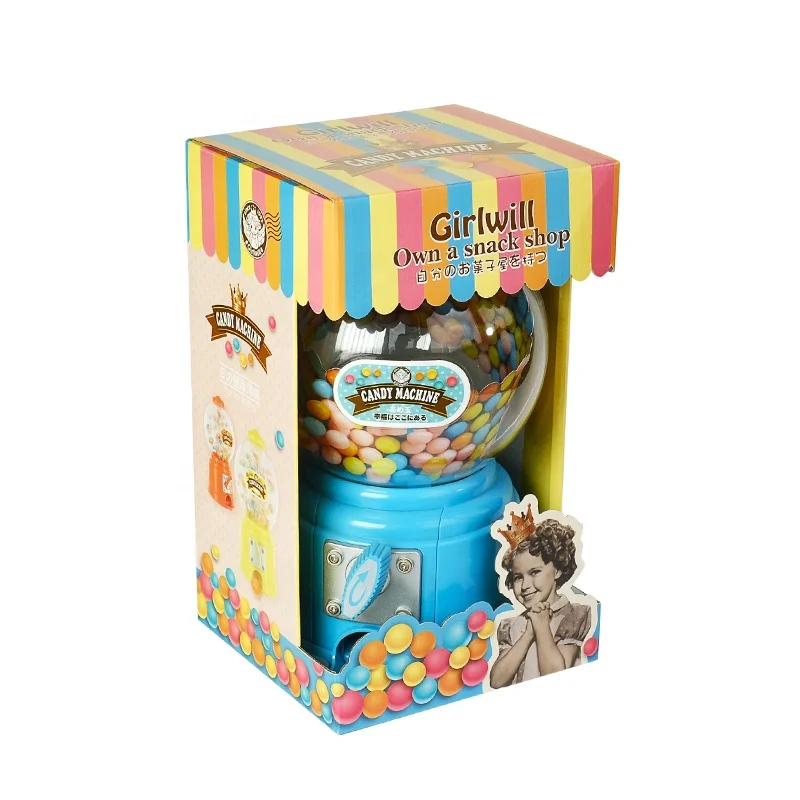 Cute Twist Candy Machine PS Plastic Money Saving Box For Kids Coin Bank Green Red Pink For shops and supermarkets