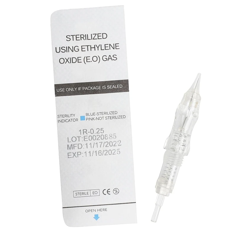 Black pearl machine needle cartridge screw type tattoo needle cartridge for permanent makeup machine eyebrow lip