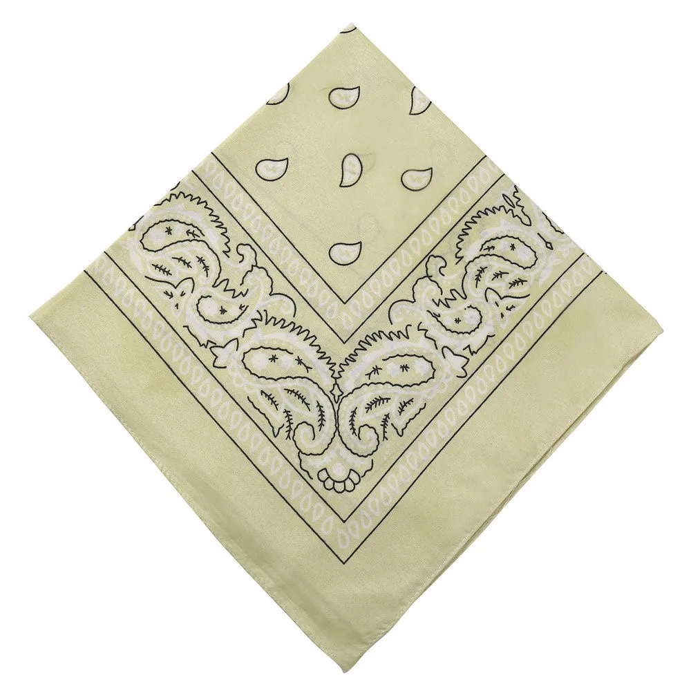 Assorted Cowboy Bandanas Unisex Novelty Print Head Wrap Paisley Bandanas