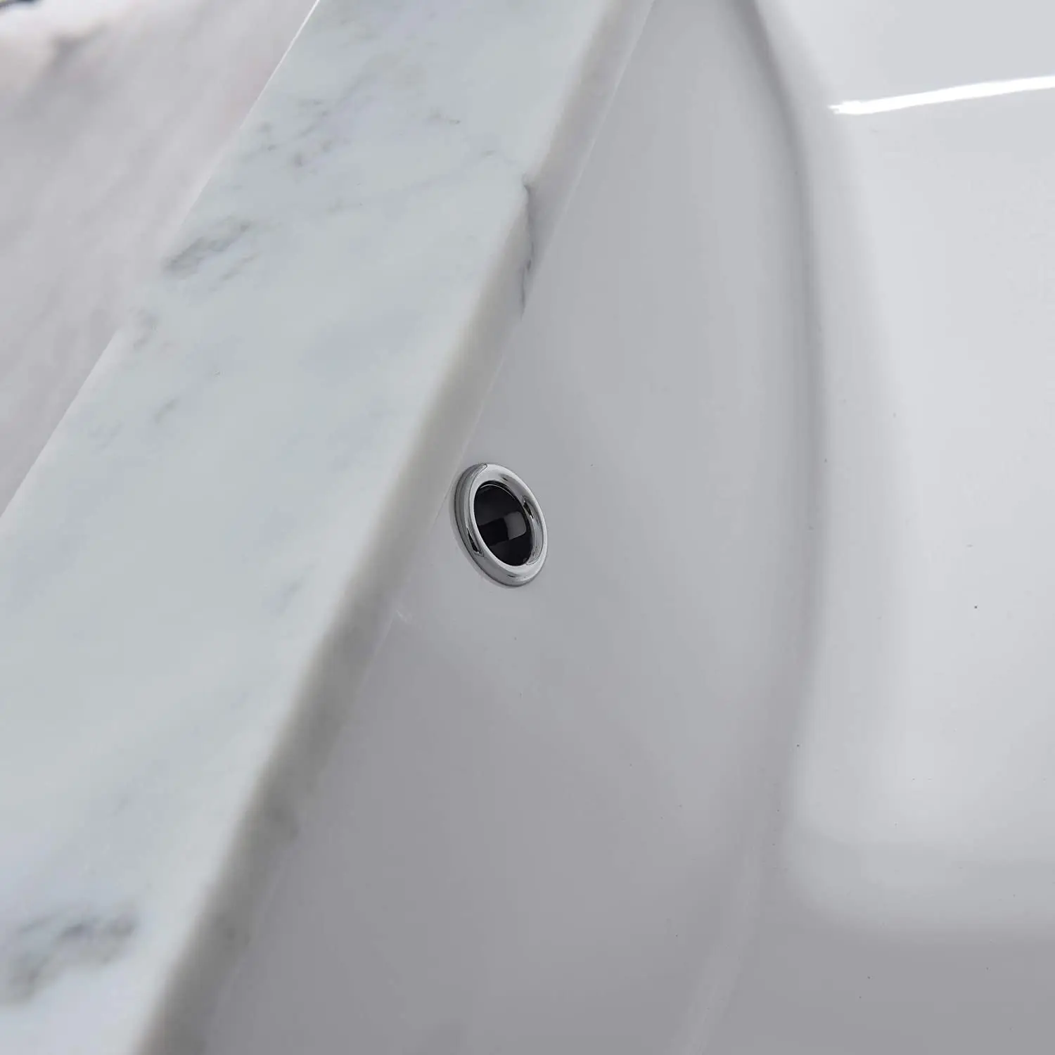 YongFeng  25 Inch Bathroom Stone  White Carrara Marble Vanity Top Countertop
