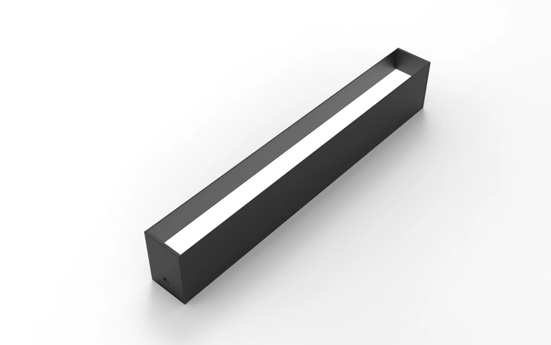 Low glare low UGR LED channel  extrusion  profile with regressed cover for led strip tape