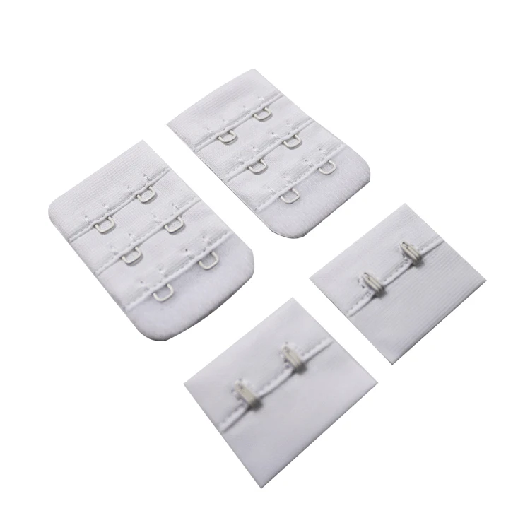 TUTON Cheap Price Underwear Accessories Garment Hook And Eye Tape Back Side Lock Tape 2 Hooks Bra Buckle