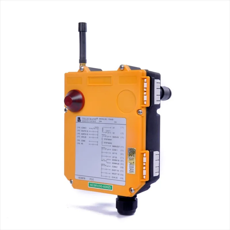 
11 operation button 8 dual speed button industrial radio remote control for crane and hoist telecrane F24-8D 