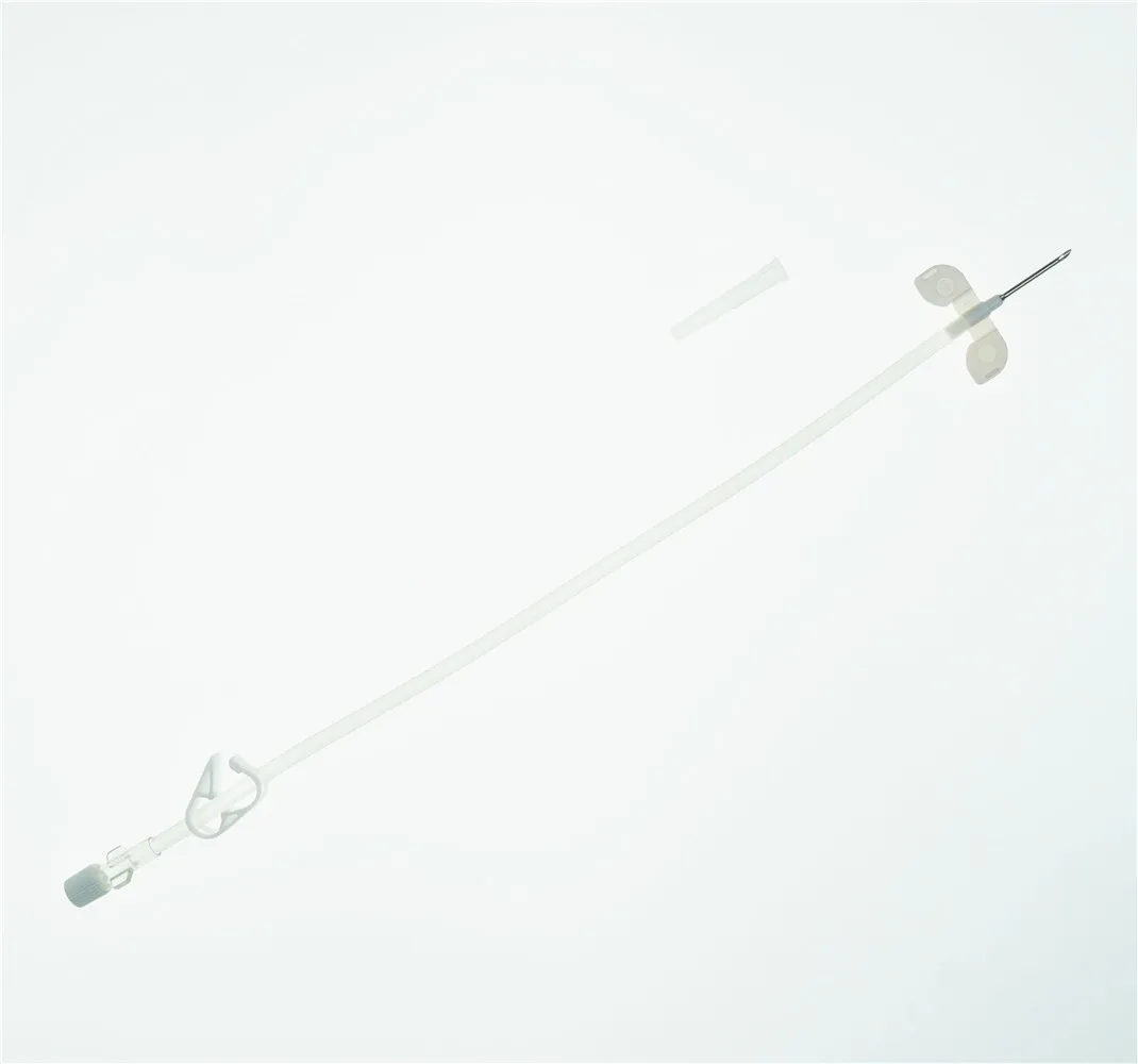 Горячая Распродажа безопасная медицинская одноразовая игла AV Fistula с фиксированным крылом 15 г/16 г/17 г