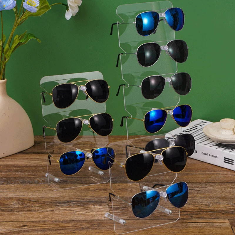Acrylic Transparent High Quality Optical Glasses Sunglasses Display 2022 Newest Custom Logo Acrylic Display Stand For Glasses