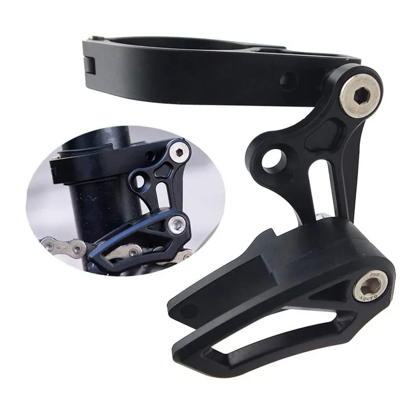Cycling Bike Chain Guide MTB Bike Chain Deflectors Single Disc Chain Guide Positive Negative Teeth Stabilizer for Mountain Bike