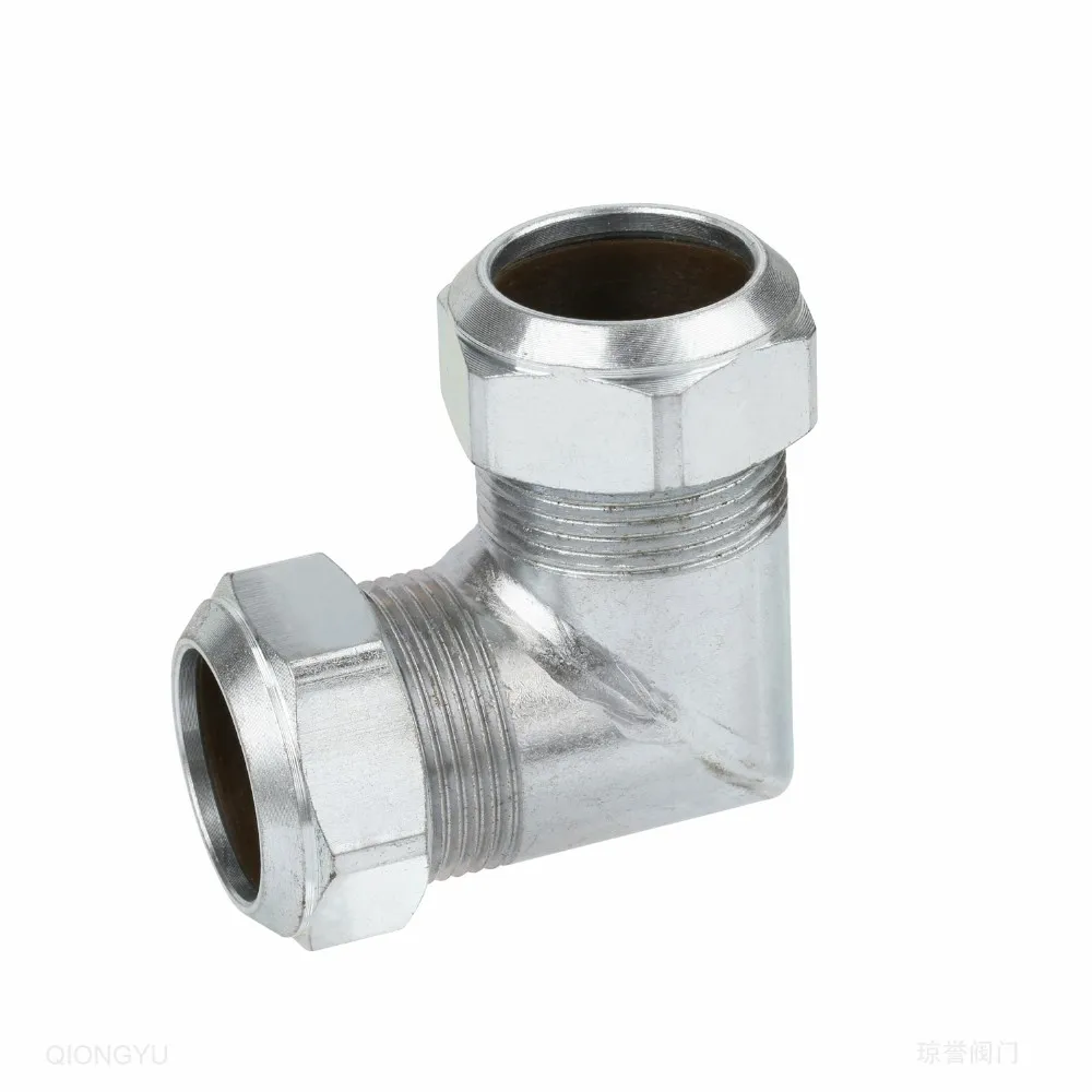 carbon steel pipe female fitting hydraulic tube fitting 90 degree elbow compression fitting