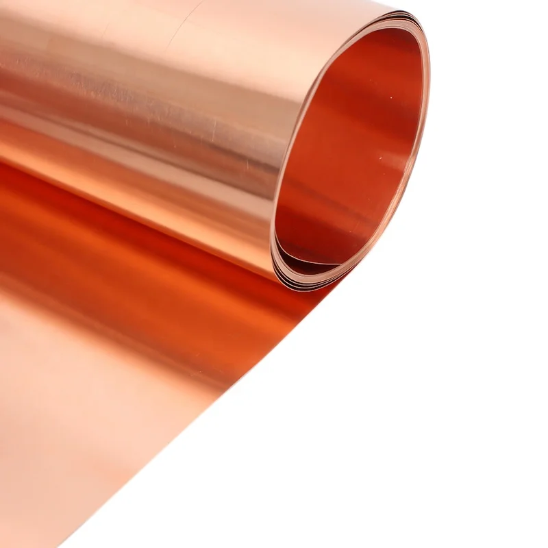 High quality 0.035mm micron copper foil strip extra thin C11000 copper foil copper strip price