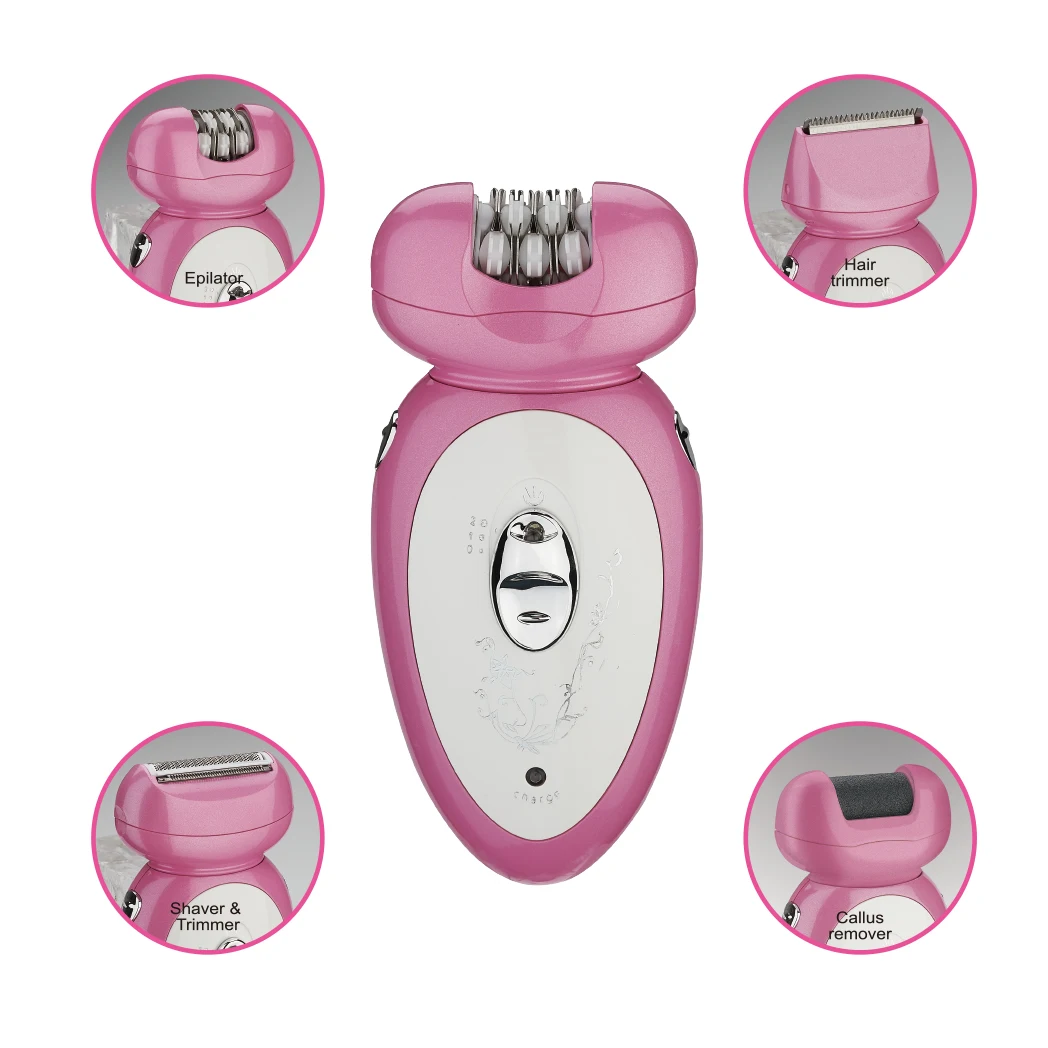 4 in 1 Electric Epilator Hair Remover Lady  Shaver and Bikini Trimmer Epilator Hair Removal for Women foot remover