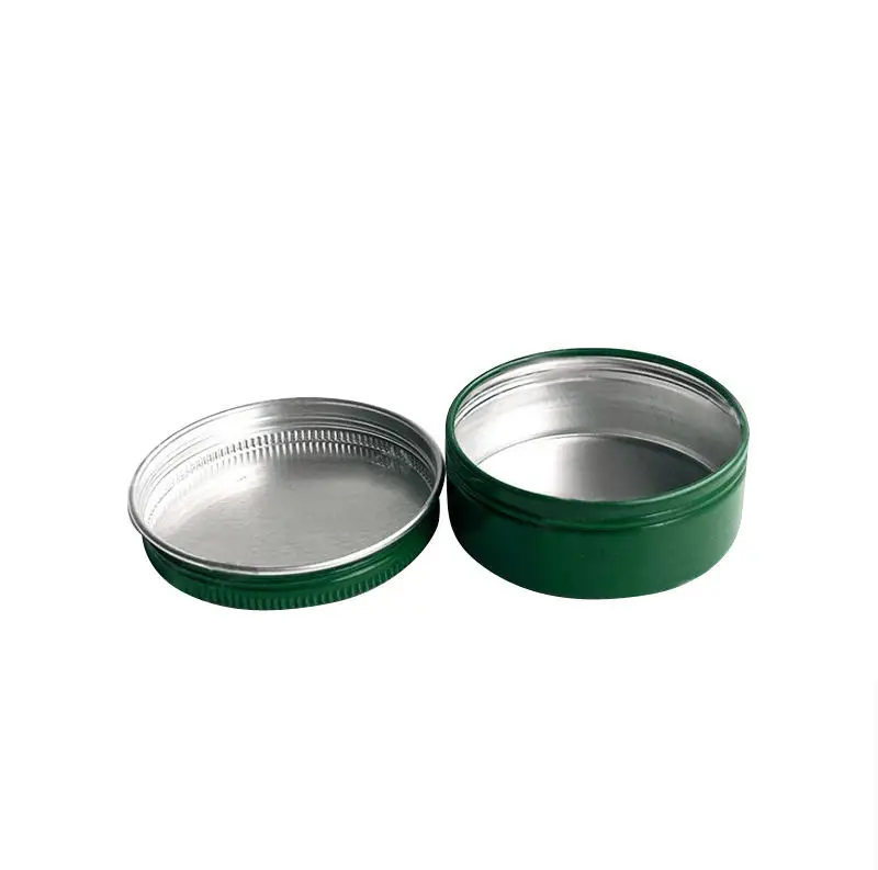 25g 25ml Aluminum Jar With Screw Cap Round Silver Cosmetic Lid Tin Container Can