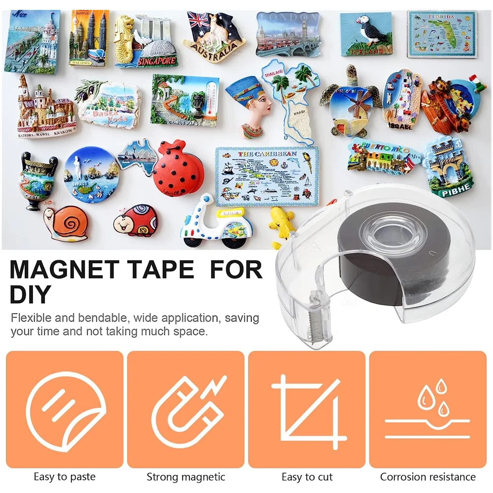 Custom thin pvc rubber magnetic strip roll adhesive thin magnetic tapes for office use