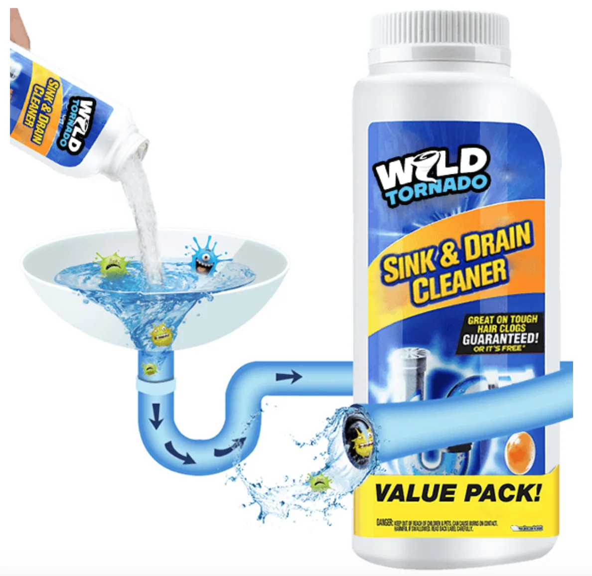 22- Hot Powerful Sink Drain Cleaner Portable Powder Cleaning Tools Super Power Amazing All-Purpose Quick Foaming Toilet Cleaner