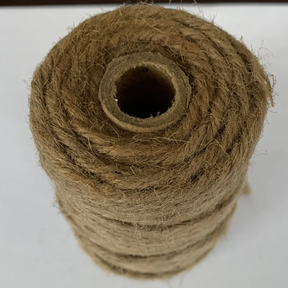 Durable 4mm 4-Ply Natural Jute Twine 45m Gardening and Packaging Ropes for Decorations