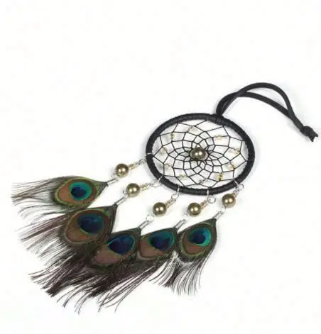 Wholesale Handmade Boho Hanging Feather Dream Catcher for Car Home Room Door Wall Art Party Decor Ornament Gift Craft DIY Kit