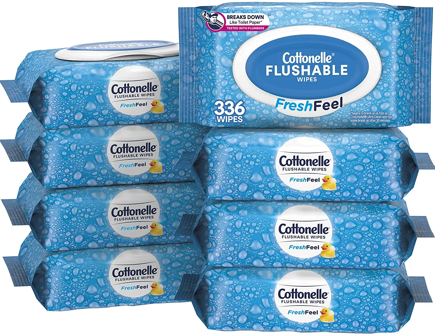 Cottonelle Flip-Top Packs of Flushable Wet Wipes