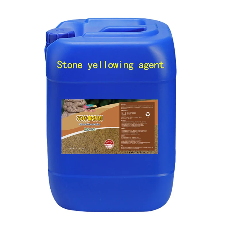 Quickly turn yellow rust from stone oxidation into yellow water-based environment-friendly stone rust promoter
