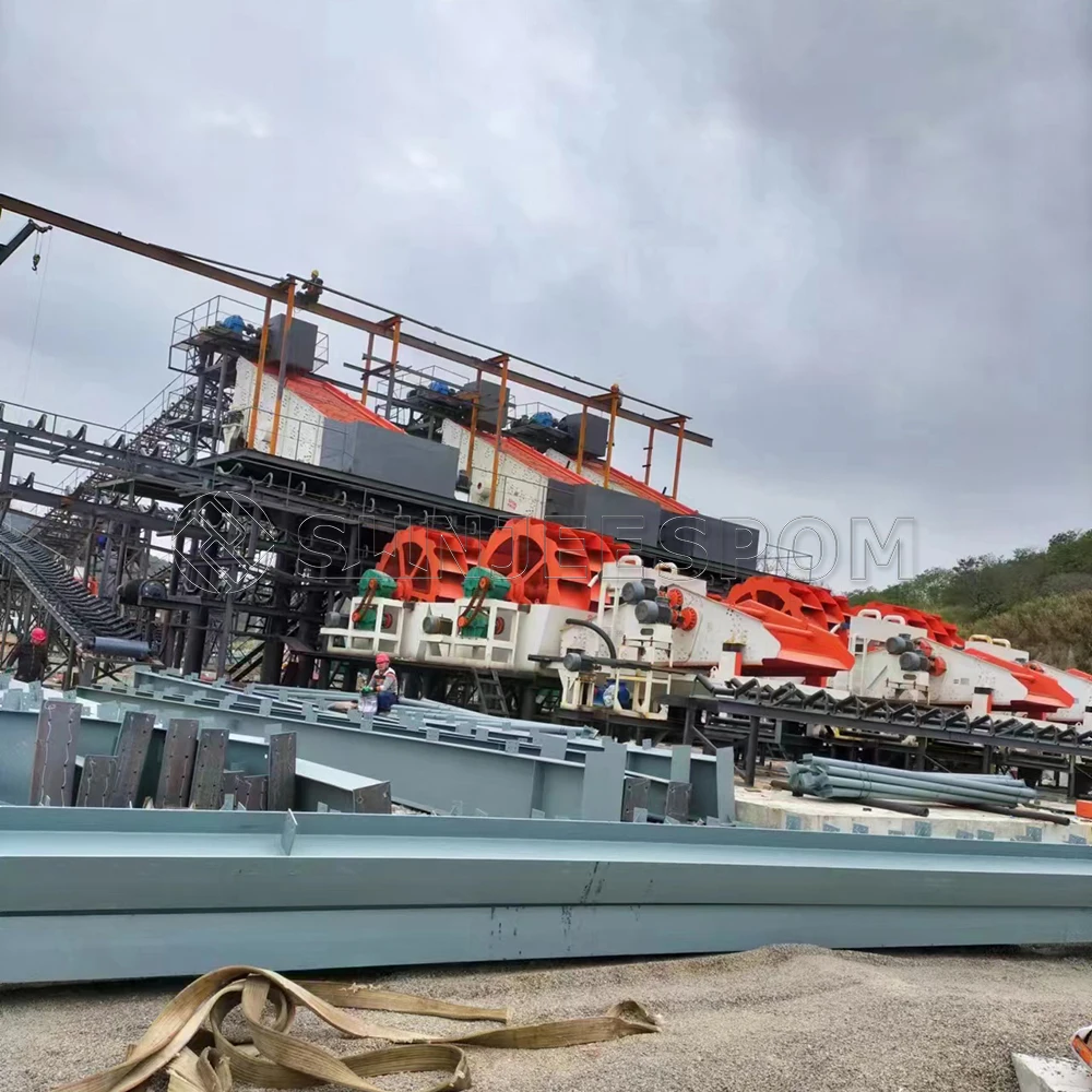 50ton per hour bucket wheel sand washing machine XS 2900 marine river yellow sand washer