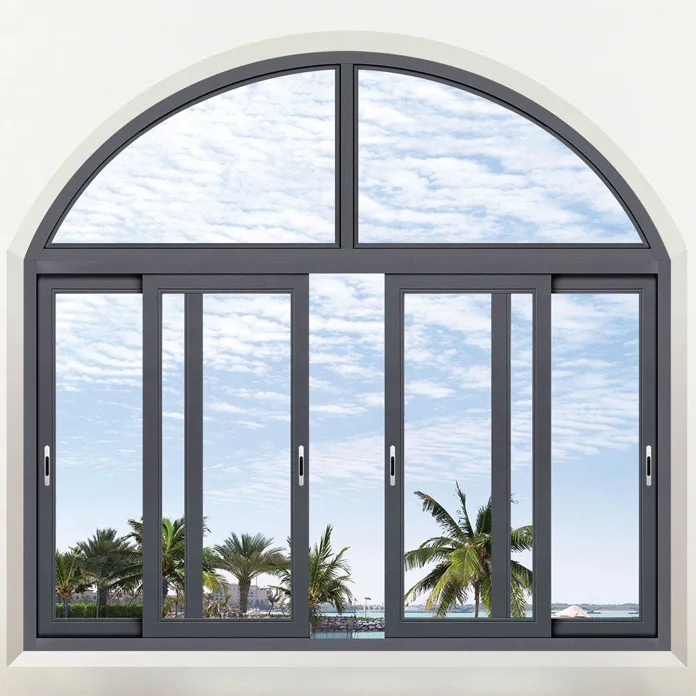 D-TOP 2023 automatic windows and doors sliding window with inside grill aluminum glass sliding Window for home