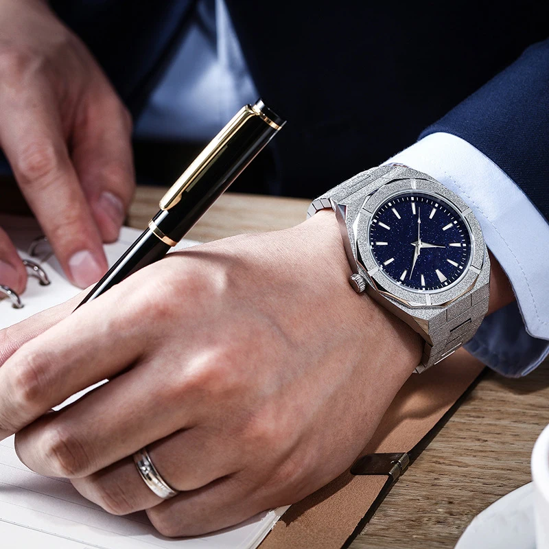 Luxury Men Citizen Analogue Quartz Movement Wrist Watch 50M Waterproof Stainless Steel Customized Logo Fashion Business Watch