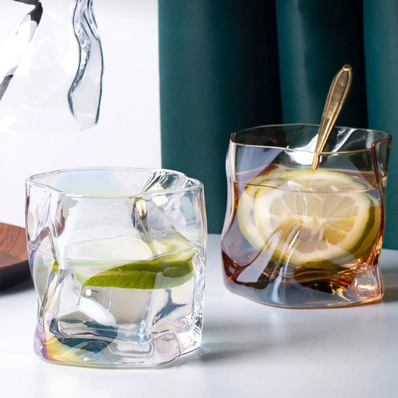 Borosilicate glass mug heat resistance ins tea coffee milk Cup for home cafe bar 260ML logo custom