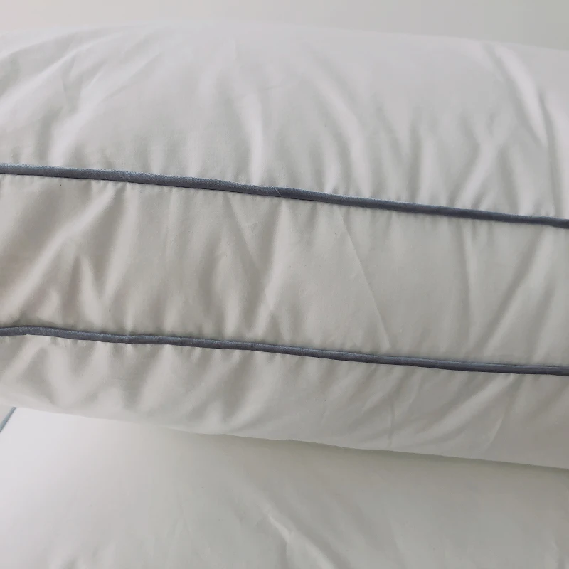 5 Star Hotel Cute Couple Sleeping Bed Cotton White Standard Polyester Fiber Throw Down Alternative Microfiber Filling Pillow