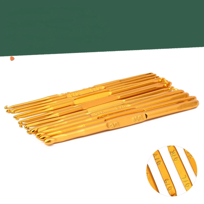 Wholesale 2-10 Metal Knitting Needles Weave Yarn Set For Diy Crochet Hooks Needlework