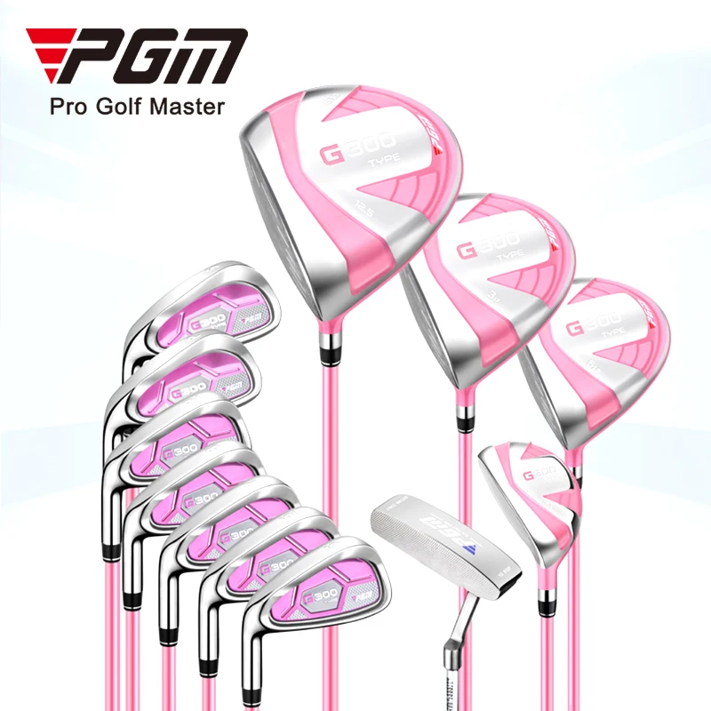 PGM women left handed golf club set titanium driver golf clubs with golf bag