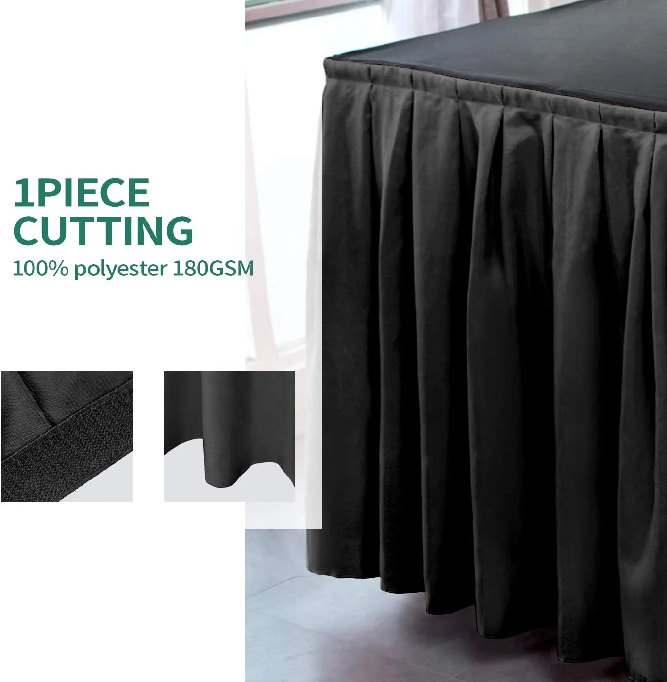 Cheap Tablecloths Table Skirt Decoration Black Tablecloth Skirts For