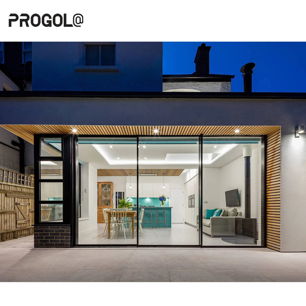 AS2047 Australia Standard 6.38 10.38mm Laminated Tempered Glass Aluminium Sliding Doors Sub Hed For Double Brick Wall house