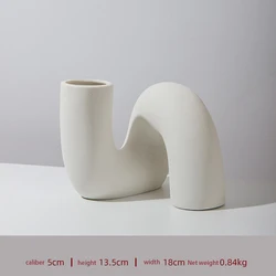Ins Ceramic Vase Decoration Nordic style decoration living room flower arrangement light luxury creative ceramic vase