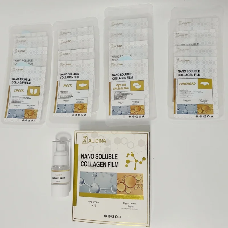 Full Set Kit Face Mask Soluble Collagen Film Hydrolyzed Collagen Mask Anti Wrinkles Soluble High Prime Silk Collagen Film