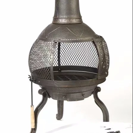fire pit grill outdoor Furniture garden fire pit metal fireplace with grill plate