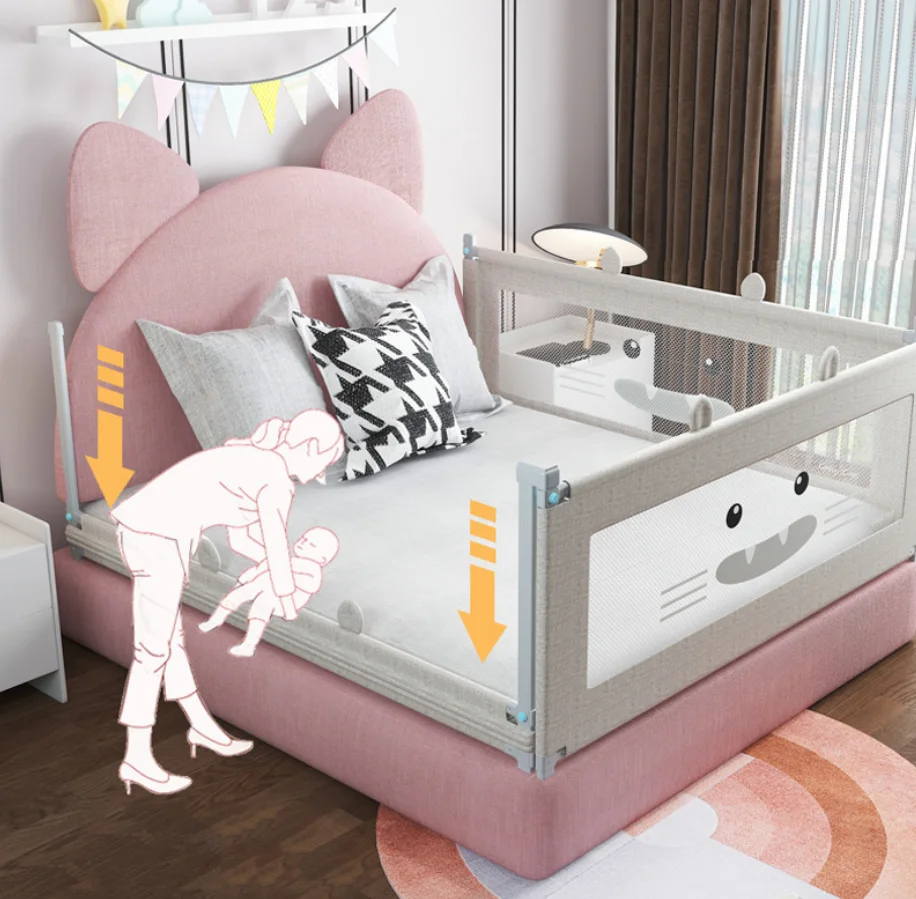 
2020 new baby fence playpen bed railing toddler with side rails 