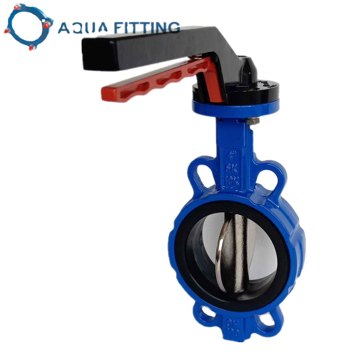 Ductile Cast Iron Lug Type Wafer Butterfly Valve With Flexible Flange End
