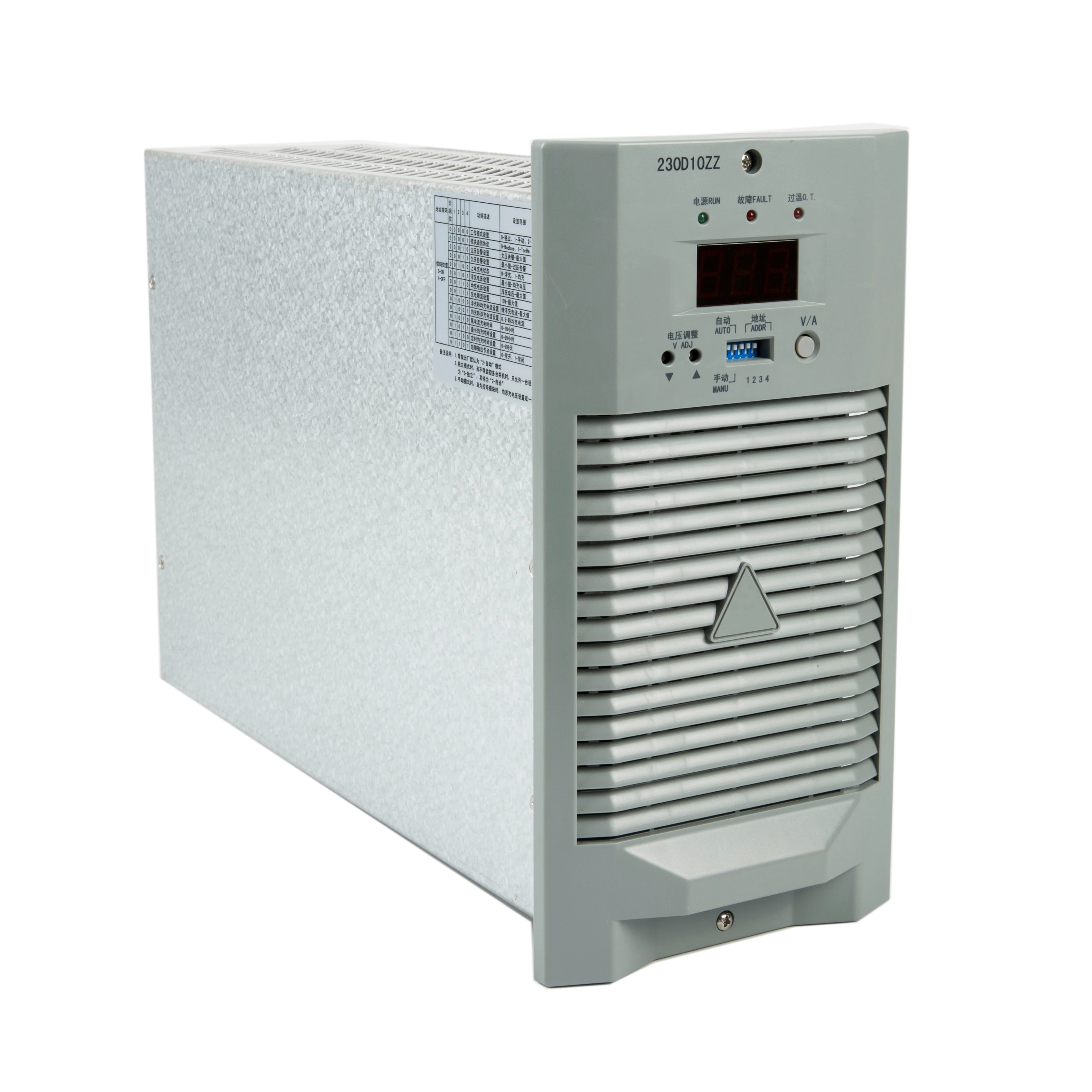 DC220V or AC220V+-15% input to 40-58VDC 10A 20A 30A AC-DC dual-purpose charger