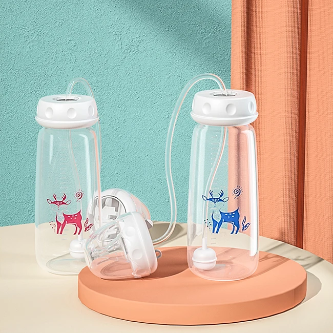 New Coming Hands Free Baby Bottle With 360 Degree Gravity Ball Anti Flatulence Infant Milk Bottle