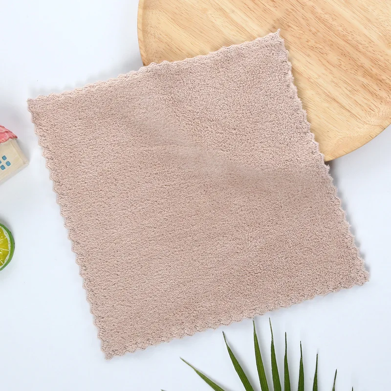 customized edgeless microfiber small coral fleece skin-friendly kids baby hand kids child face mini towel