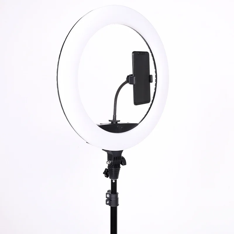 Wholesale18 inch dimmable ring light with remote control photography beauty lamp led fill light